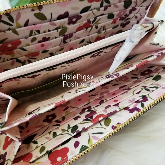 Kate Spade Neda Boho Floral Zip Around Wallet - Picture 5 of 5